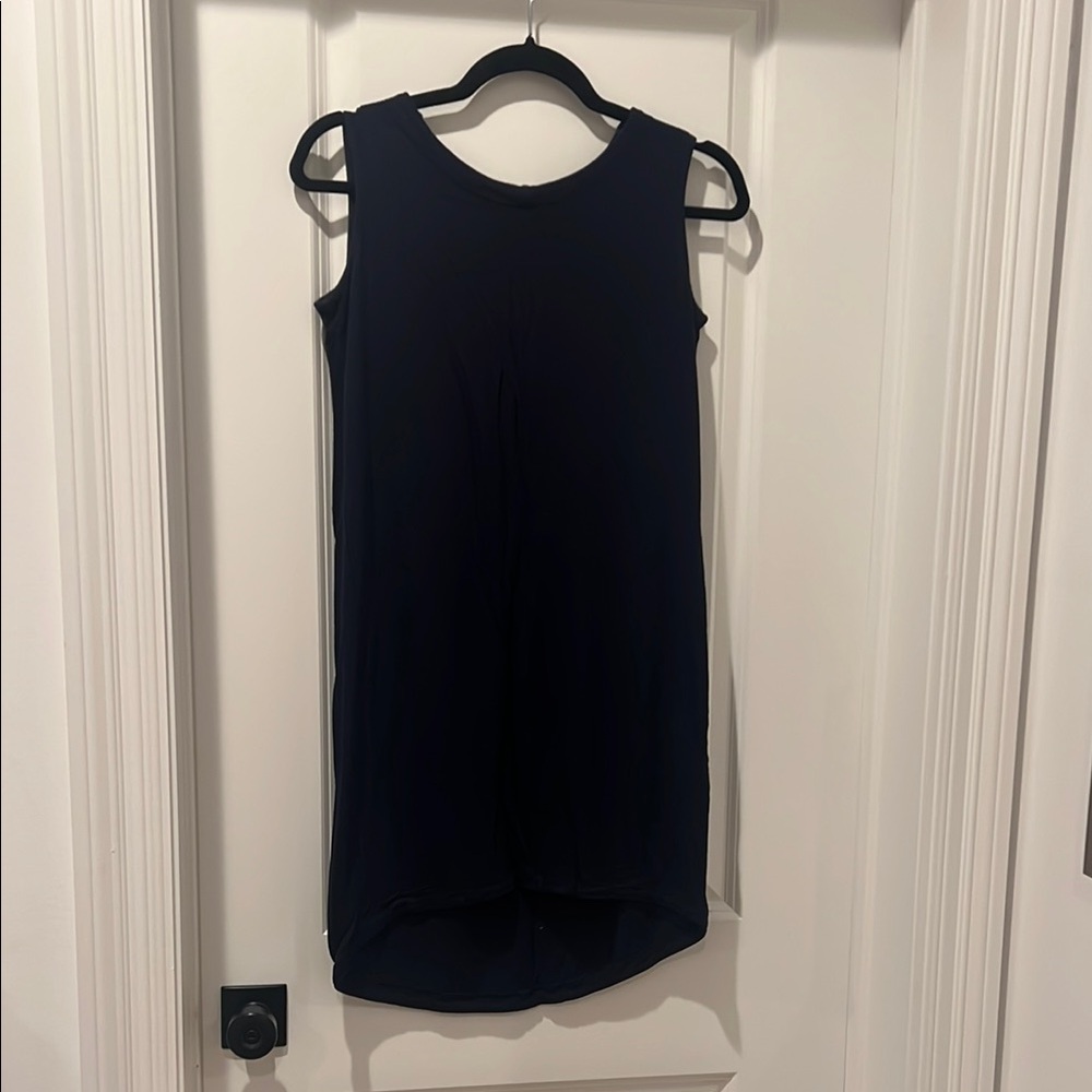 GAP Maternity Navy Sleeveless Sheath high-low hem Dress